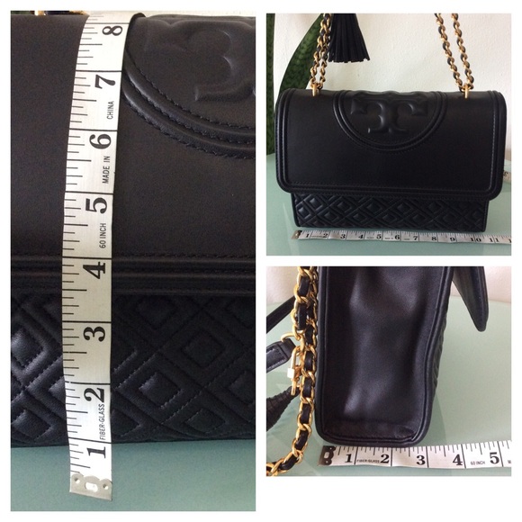 Authentic Tory Burch Black Large Fleming Convertible Shoulder Bag Crossbody - Picture 16 of 16
